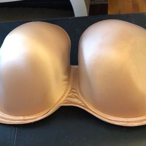 Beneath it all strapless bra 38GG UK SIZE US size38 J worn